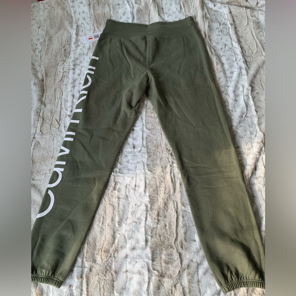 NWT Calvin Klein Olive Green Joggers - Picture 2 of 8